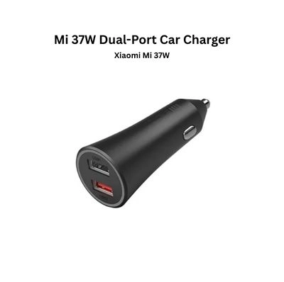 Xiaomi Mi 37W Dual-Port Car Charger USB-A + USB-C Ultra-Compact Fast Charging
