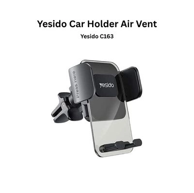 Yesido C163 Car Holder Air Vent Transparent Panel Phone Bracket 360° Rotation