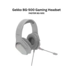 FASTER GEKKO BG-500 Gaming Headphones - Wired RGB PC/Console (White)