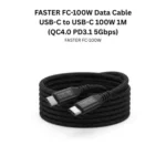 FASTER FC-100W Data Cable USB-C to USB-C 100W 1M (QC4.0 PD3.1 5Gbps)