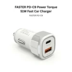 FASTER PD-C9 Power Torque 51W Fast Car Charger