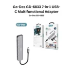 Go-Des GD-6833 7-in-1 USB-C to HDTV Adapter 4K Ultra HD (PD3.0, 4K/60Hz, Multifunction)