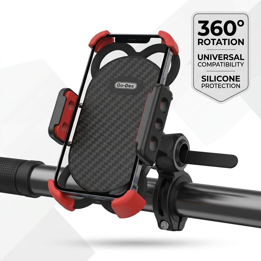Go-Des-GD-HD710-Bicycle-Motorcycle-Universal-Bracket-360A°-Rotation-Silicone-Protection