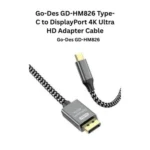 Go-Des GD-HM826 Type-C to DisplayPort Ultra HD Adapter Cable 4K 1.8M