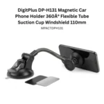 DigitPlus DP-H131 Magnetic Car Phone Holder 360Â° Flexible Tube Suction Cup Windshield 110mm