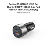 Go-Des GD-QC2016 52.5W Car Charger PD30W + QC4.0 Dual Port USB-A + USB-C Fast Charging
