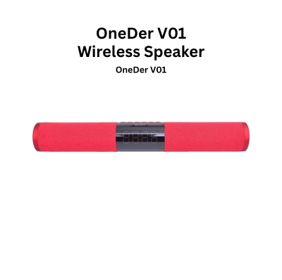 OneDer-V01.webp OneDer V01 Wireless Bluetooth Speaker with LED Clock Display Soundbar - Image 1