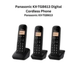 Panasonic KX-TGB613 Digital Cordless Phone Triple Set Call Block Key 50 Contacts (Black)
