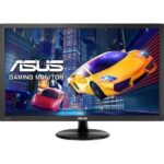 ASUS VP228HE Gaming Monitor, 22" TN Display, FHD Resolution, 60Hz Refresh Rate, 1ms (GtG) Response Time, GamePlus Technology, Flicker-Free Feature, 16.7m Color Display, Black