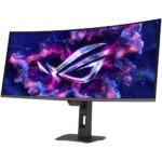 ASUS XG34WCDMTG ROG Strix OLED Curved Gaming Monitor, 34" QD-OLED Display, QHD Resolution, 240Hz Refresh Rate, 0.03ms (GTG) Response Time, FreeSync Premium Pro & G-SYNC, Black
